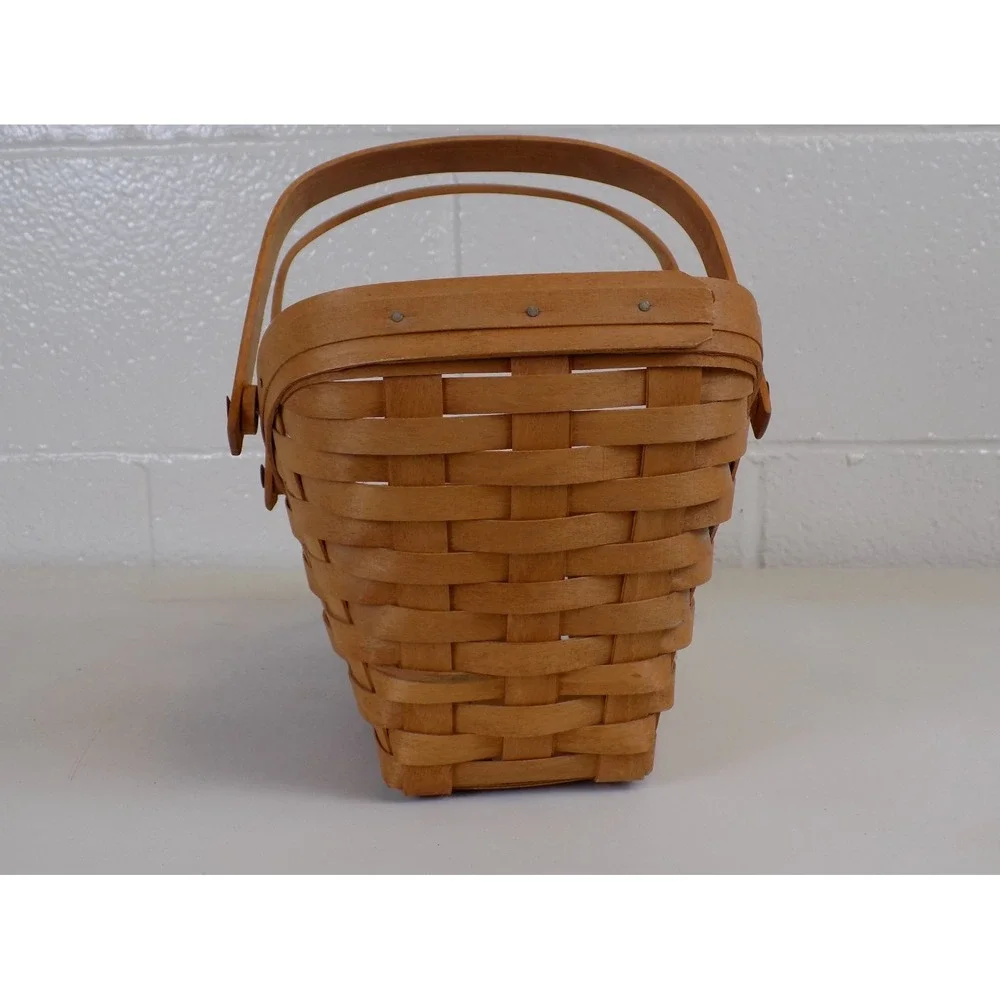 Medium Vegetable Sleigh Basket Double Handle 1990 Longaberger